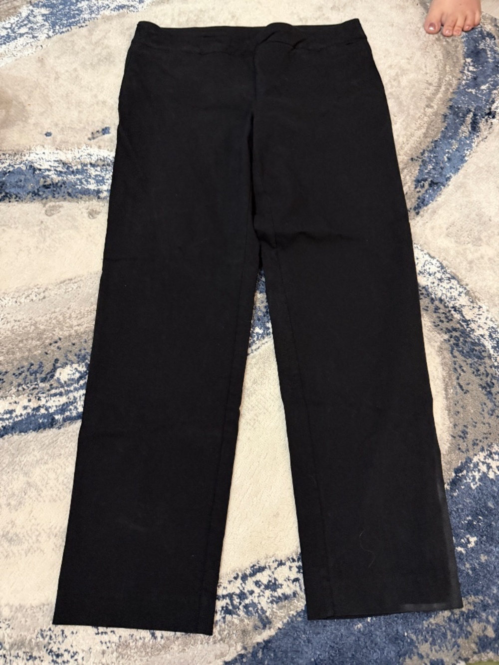 New Direction Black Stretch Straight Leg Pants Size 14
